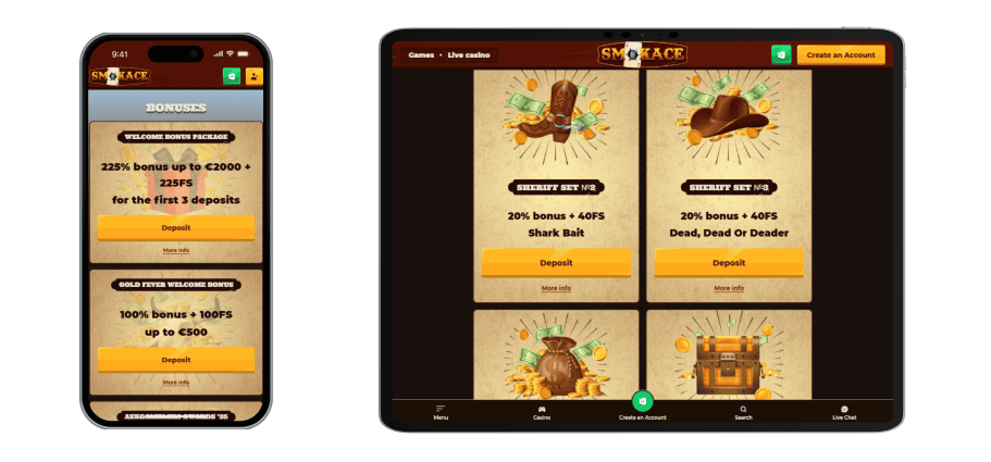 Μπόνους Smokace Casino Μπόνους Smokace Casino